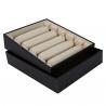 Black Luxury Ring Display Storage Case , Custom Logo Pendant Display Tray