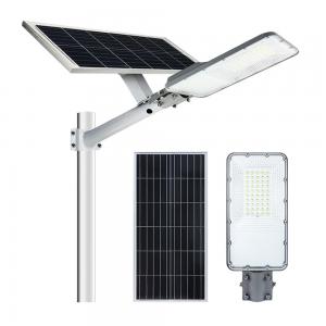 China Outdoor Adjustable Solar Powered LED Street Lights Energy Saving 60W 170lm/w supplier