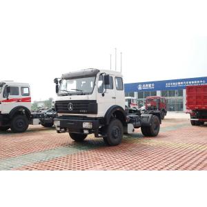 6 Tires Used Medium Duty Trucks 4*2 Beiben Head Tractor 300 Hp Flat Roof Euro 3