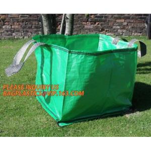 Home Garden Supplies Reusable Gardening Collapsible Garden Leaf Bags,2Pcs/Set Large Capacity 272L Trash Garden Leaf Weed