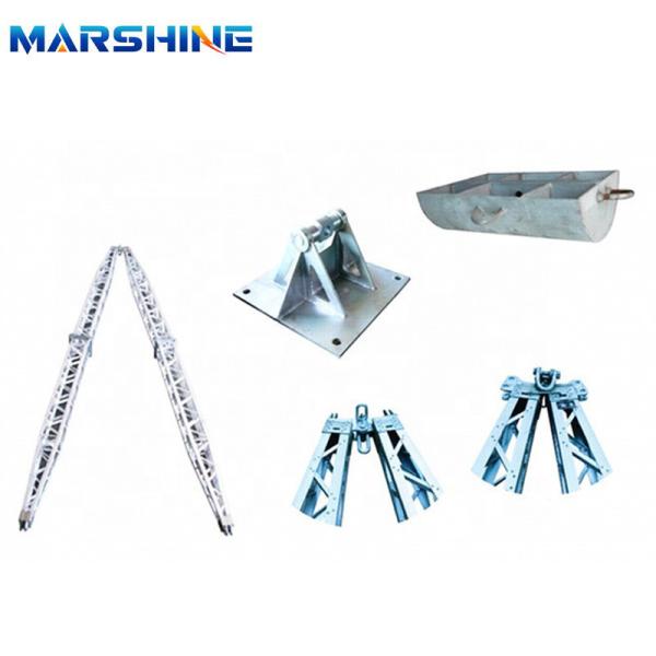 Heavy DutyTransmission Overhead Line Aluminum Alloy A-Shape Lattice Structure Holding Pole for Tower Erection