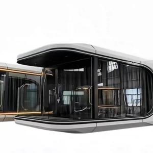 China 500kg Space Capsule House with Solar Panels and LED Lighting wholesale