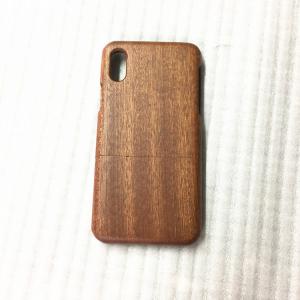 China Cherry / Sapele Wood iPhone X Case Separating Type Round Edge Model wholesale