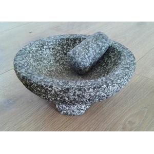 Kitchen Heavy Manual Granite Stone Mortar And Pestle Garlic Spice Nuts Press