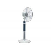 Indoor UK Plug Figure 8 Oscillating Fan Floor Stand Round Base Adjustable Height