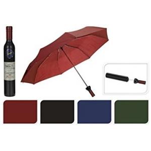 8 Windproof Ribs Bottle Shaped Umbrella Manual Open 105cm Dia Protect Rain / Sun