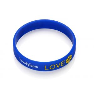 China adult size 1 color filled  eco-friendly silicone wristband for promotional gift supplier
