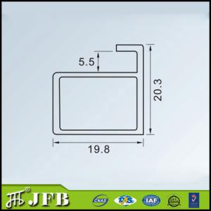 glass door anodized construction material glass insert profile aluminum frame