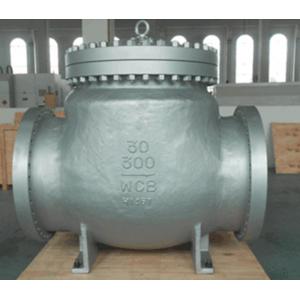 China Carbon Steel BW WCB Swing Check Valve Hardfaced With 13 CR RF , Precision Machined Castings wholesale