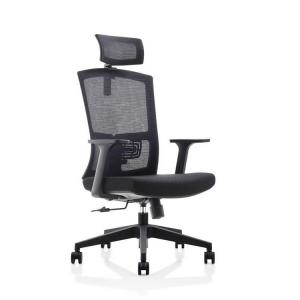 Cadeira de mesa giratória de tecido para conferência Cadeira de escritório ajustável em altura de poliuretano