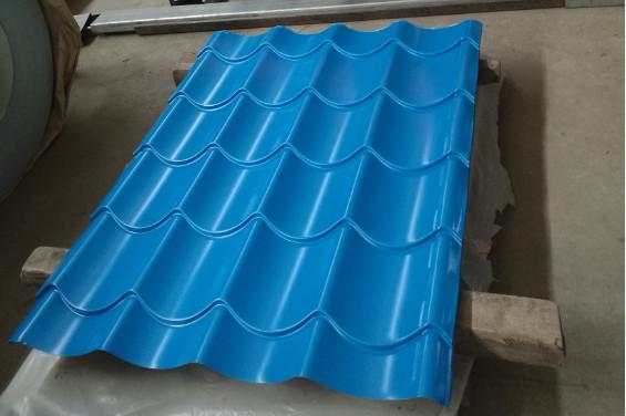Building Corrugated Steel Roofing Sheets / Corrugated Sheet Metal Panels Color