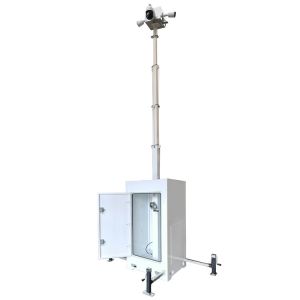 China Mobile Surveillance Unit Emergency Light Tower Mobile Surveillance Tower For Construction Sites Monitoring on sale
