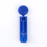 China Disposable Blue Plastic Twist Handle Tiny Touch 28 Gauge Blood Lancet Rapid Test Kits on sale