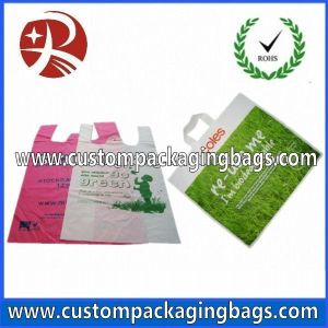 China HDPE T-Shirt Plastic Biodegradable Bags With Custom Printing supplier
