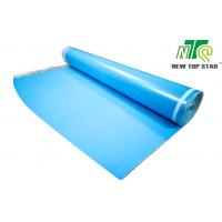 China Anti Slip Acoustic Floor Underlayment 33KGS/M3 Blue IXPE Underfloor Heating Carpet Underlay on sale
