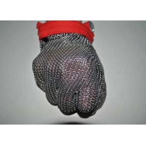 Security Protective Steel Mesh Gloves For Cutting Meat , Anti - Corrosion