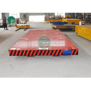 China Heavy Die transfer Car Electric Motor Driven Rail Flatbed Transfer Trolley For Industry Foundry Parts Handling supplier