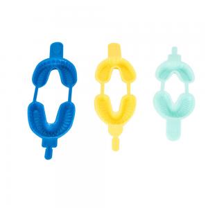 Bandejas dentais personalizadas do fluoreto descartáveis com cor amarela azul