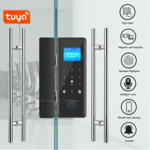 China TFT Screen Punch Free Smart Fingerprint Door Lock Tuya Remote Access For Office supplier
