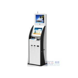 China 17 Inch Cold Rolled Steel Digital Kiosk Display With ID Scanner Card Issue Modules supplier