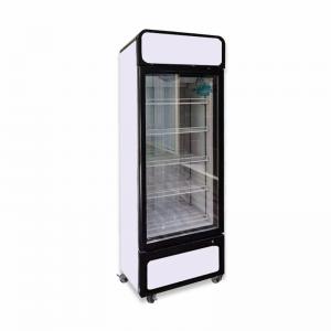 China Commercial Supermarket Upright 400L Glass Door Display Fridge Freezer supplier