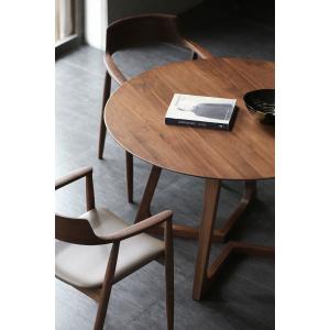 FSC Restaurant Solid Walnut Dining Table Round Wood Dining Tables