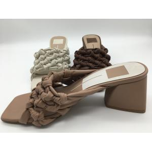 ODM Womens Chunky Platform Sandals Brown Beige Fashion Casual Ladies Sandals