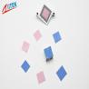 Pink Low Resistance Thermal phase chaging materials Interface Pad For Computer