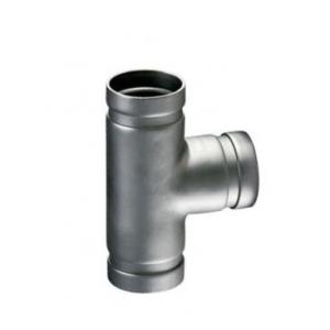 China Anti Rust Grooved Pipe Fittings Grooved Equal Tee With Round Head Code supplier