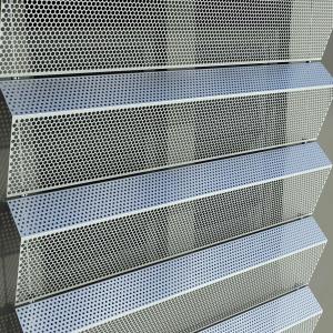 Perforated Corrugated Aluminum Sheet Plate Panel Customized