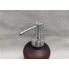 Recyclable Pump Tops For Bottles , Ribbed Closure Lotion Soap Dispenser Pumps