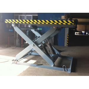 Hydraulic Dock Lift, Loading Bay Scissor Lift With Anti Skid Plate And Toe Guard At Four Sides