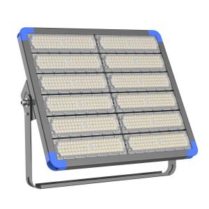 China High Power 600W CRI80 Exterior Led Flood Light Fixtures Modular Adjustable Bracket supplier