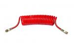 Nylon PA6 PA12 Red Recoil Hose , 12mm Outer Dia Polyamide Tube For Pneumatic Brake System