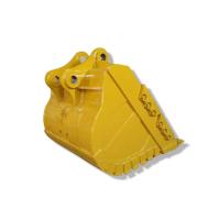 China CAT320 0.7m3 Excavator Rock Bucket Yellow Color Q355B Material on sale
