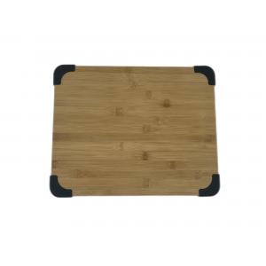 Sustainable Personalized Custom Bamboo Cutting Board With Silicone Non Slip Pad