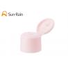China Pink Plastic Flip Top Caps , Pump Aluminum Cap 24/410 28/410 SR204C wholesale