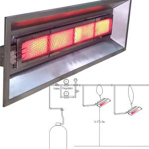 Aluminized Steel Gas Infrared Brooder Heater THD6808 Poultry Farm Heating System
