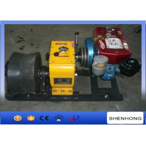 China 50KN Diesel Wire Rope Winch / Belt Driven 400MM Diameter Cable Drum Winch supplier