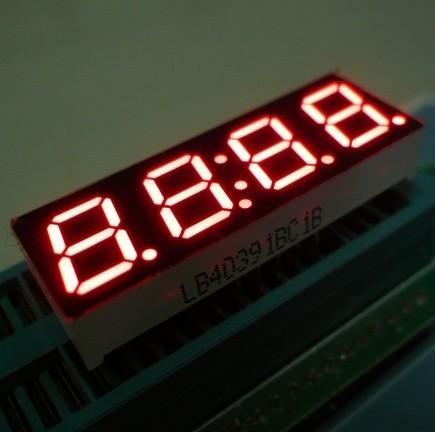 0.8 Inch 4 Digit Seven Segment LED Clock Display High Luminous Intensity Stable Performance