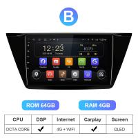 China 10.1 Car GPS Navigation DVD Player QLED 4G Sim Card Bluetooth 5.0 on sale