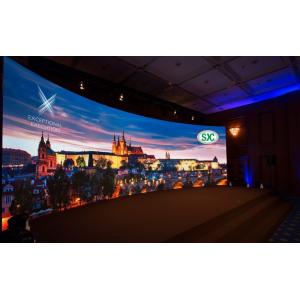 China High Definition Curved Advertising Led Screens , Indoor Full Color Led Panel Easy Maintain supplier