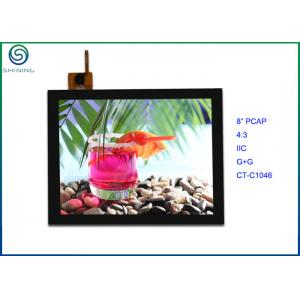 Projected Capacitive Technology Touch Screen 8" 4:3 G+G PCAP For Industrial Touch Monitor