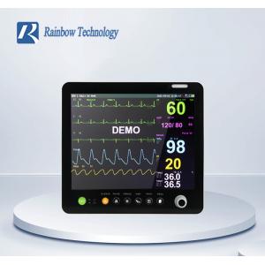 Color TFT LCD Portable Multiparameter Monitor 15 Inch Patient Vital Signs Monitor