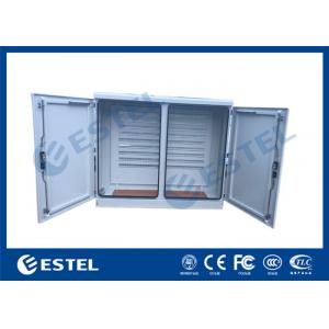 Stainless Steel Two Bay Base Station Cabinet DIN Rail Power Distribution Enclosure