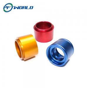 China CNC Turning Milling Composite, Aluminum Parts, Anodizing, Red Blue Orange, Automation Equipment Parts, Frosted Texture supplier