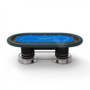 Customized Casino Poker Table Featuring Felt Table Top For Entertainment Venues