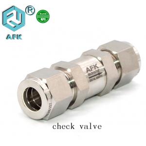 China Stainless Steel 3mm 6mm 8mm Non- Return Valve Gas Check Valve supplier
