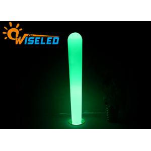 China Polyethylene Material Stick Shaped Outdoor RGB Floor Lamp with Standing Base supplier