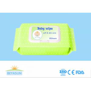 100 Pcs Disposable Wet Wipes , Biodegradable Baby Wipes CE / ISO Passed
